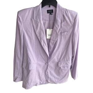 Bardot Lilac Single-Button Blazer